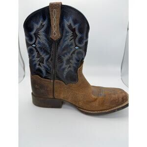 Ariat Kids Cowboy Boots Size 3 Western Brown Leather Rodeo Ranch Farm